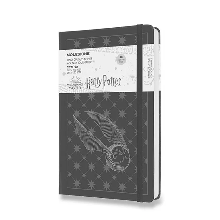 Termék főképe 18měsíční diář Moleskine 2021-22 Harry Potter - tvrdé desky L, denní, černý