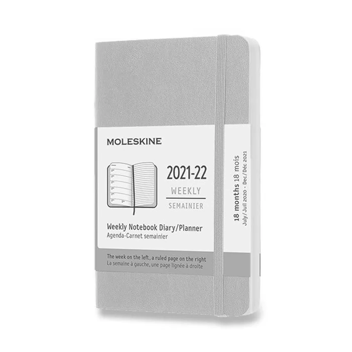 Termék főképe 18měsíční diář Moleskine 2021-22 - měkké desky sv. zelený