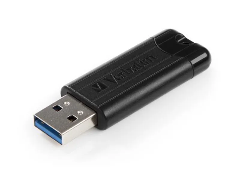 Termék főképe 256GB USB Flash disk "PinStripe", USB 3.0, VERBATIM, černý