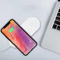 2 az 1-ben vezeték nélküli töltő, telefonhoz és Apple Watchhoz, fehér, 5V, 10W, Qi