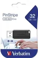 32 GB USB Flash 2.0, 11/8MB/sec, Pin Stripe, VERBATIM, fekete