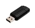 32 GB USB Flash 2.0, 11/8MB/sec, Pin Stripe, VERBATIM, fekete