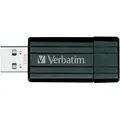 32 GB USB Flash 2.0, 11/8MB/sec, Pin Stripe, VERBATIM, fekete