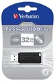 32 GB USB Flash 2.0, 11/8MB/sec, Pin Stripe, VERBATIM, fekete