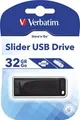 32 GB USB Flash 2.0 Slider, SZÓ, fekete