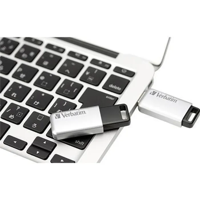 Termék főképe 32GB USB Flash 3.0, 100/35 MB/sec, PC & MAC, VERBATIM "SECURE DATA PRO", šedá