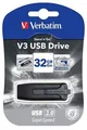 32 GB USB Flash 3.0, 60/12 MB/s, VERBATIM V3, fekete-szürke