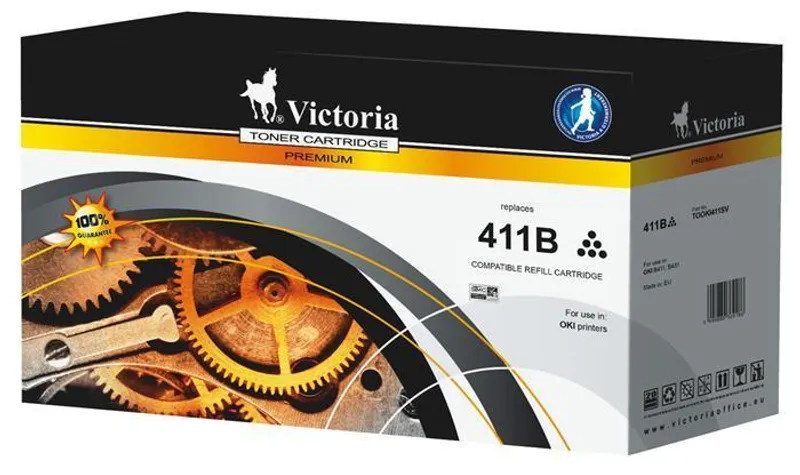 Termék főképe 411 Inkjet cartridge pro tiskárny B411, B431, černá, 3000 str., VICTORIA