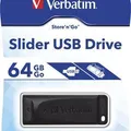 Következő termékkép 64 GB USB Flash 2.0 Slider, SZÓ, fekete