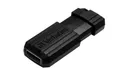 8 GB USB Flash 2.0, 10/4 MB/s, csíkos, VERBATIM, fekete