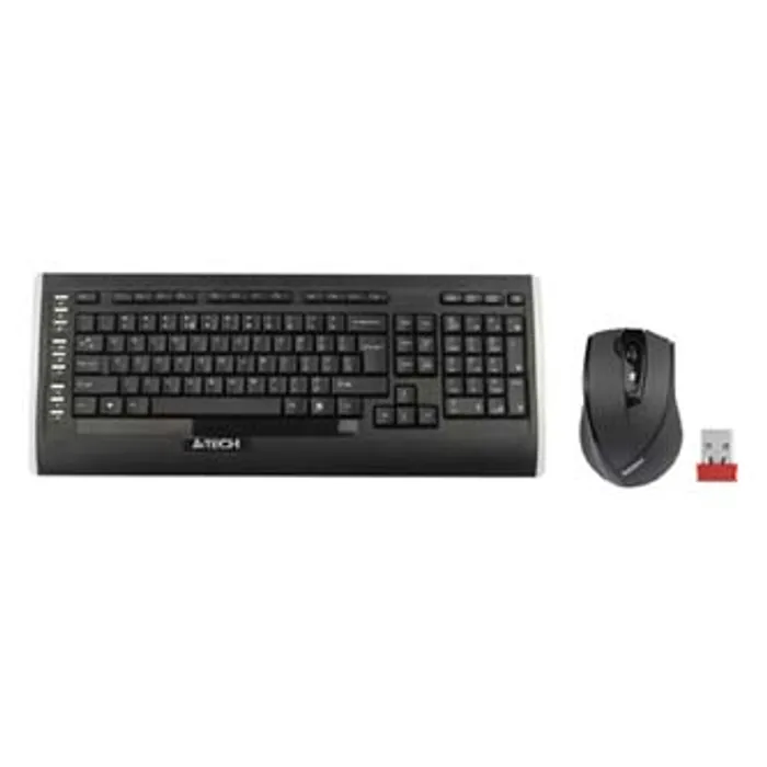 Termék főképe A4Tech 9300F, Sada klávesnice s bezdrátovou optickou myší, AAA, US, klasická, 2.4 [GHz],