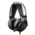 A4tech Bloody J437, fejhallgató mikrofonnal, hangerőszabályzó, zöld, 7.1 surround (vi
