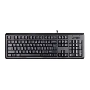 A4Tech KR-92, CZ billentyűzet, klasszikus, cseppálló típusú vezetékes (USB), fekete