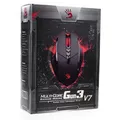 A4tech Mouse Bloody V7, 3200DPI, optikai, 7tl., 1 kerék, vezetékes USB, fekete, játék, V-Tra
