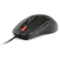 A4tech Mouse F5, 3000DPI, optikai, 7tl., 1 kerék, vezetékes USB, fekete, játék, V-Track, memória