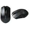 A4tech Mouse G3-200N, 1000 DPI, 2,4 [GHz], optikai, 3 tl., 1 kerék, vezeték nélküli, fekete, 1 db