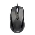 A4tech Mouse N-708X, 1600 DPI, optikai, 6 tl., 1 kerék, vezetékes USB, fekete, játék, V-Track