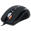 A4tech Mouse X-710BK, 2000DPI, optikai, 7 tl., 1 kerék, vezetékes USB, fekete, játék