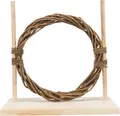 Agility készlet rágcsálóknak - akadály, kör, fa/fonat, 28 × 26 × 12 cm
