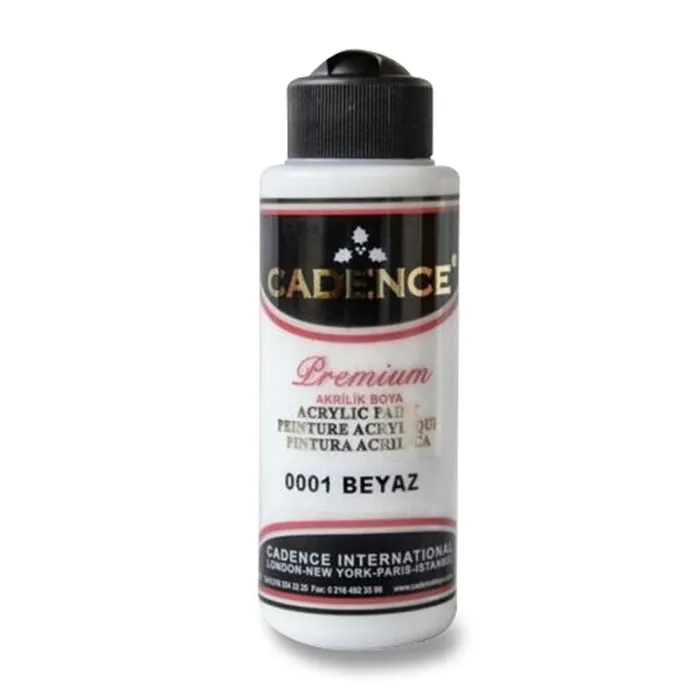 Termék főképe Akrylové barvy Cadence Premium 120 ml, bílá