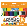 Akril festékek JUNIOR 75 ml - 6 db Alapkészlet