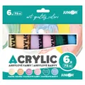 Akril festékek JUNIOR 75 ml - 6 db-os készlet Pasztell