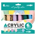 Akril festékek JUNIOR 75 ml - 6 db-os készlet Pasztell