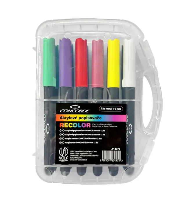 Termék főképe Akrylové popisovače CONCORDE Recolor 12ks