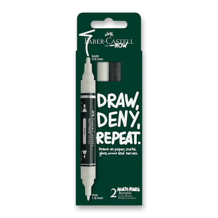 Termék főképe Akrylový popisovač Faber-Castell Multimark Black&White [2 ks]