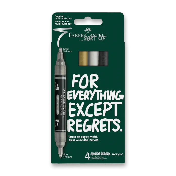 Termék főképe Akrylový popisovač Faber-Castell Multimark Classics [4 ks]