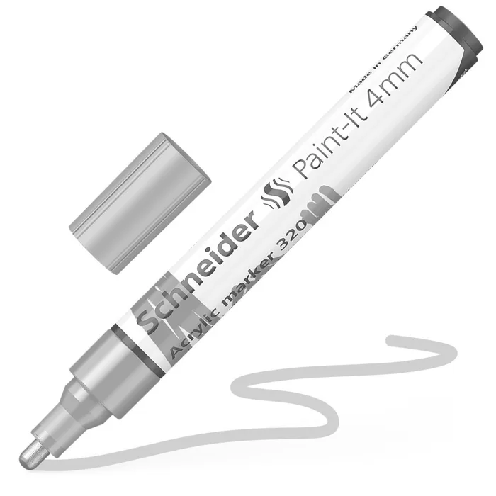 Termék főképe Akrylový popisovač "Paint-It 320", stříbrná, 4 mm, SCHNEIDER