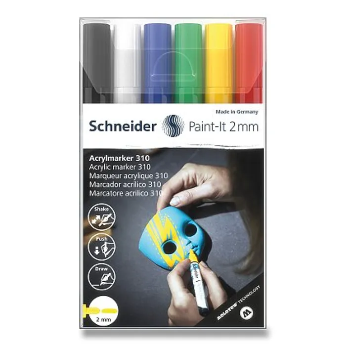 Termék főképe Akrylový popisovač Schneider Paint-It 310 souprava V1, 6 barev