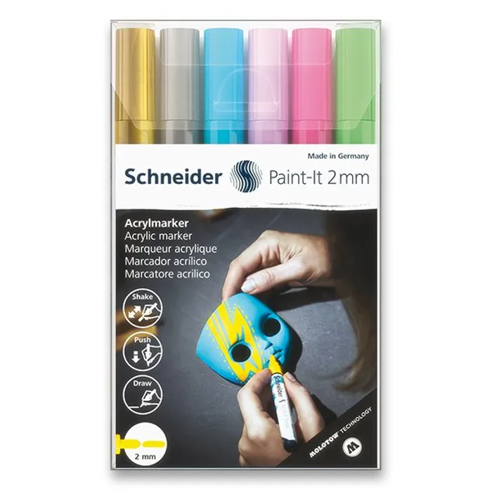 Termék főképe Akrylový popisovač Schneider Paint-It 310 souprava V2, 6 barev