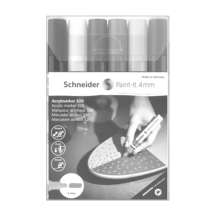 Termék főképe Akrylový popisovač Schneider Paint-It 320 souprava V1, 6 barev
