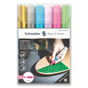 Akril marker Schneider Paint-It 320 készlet V2, 6 szín