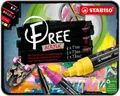 Akril marker STABILO FREE Acrylic Starter 11 részes készlet - színkeverék 3 heggyel