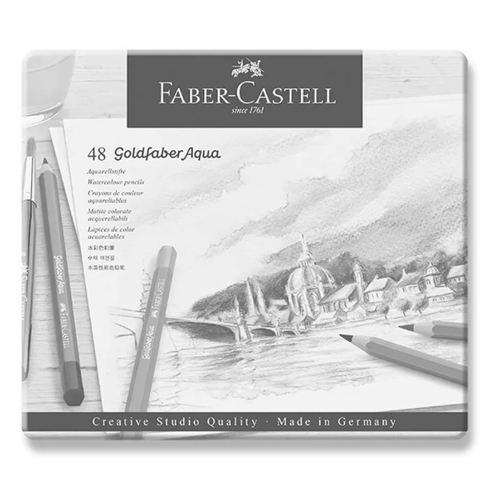 Termék főképe Akvarelová Pastelka Goldfaber Aqua, plechová krabička 48ks Faber Castell 114648