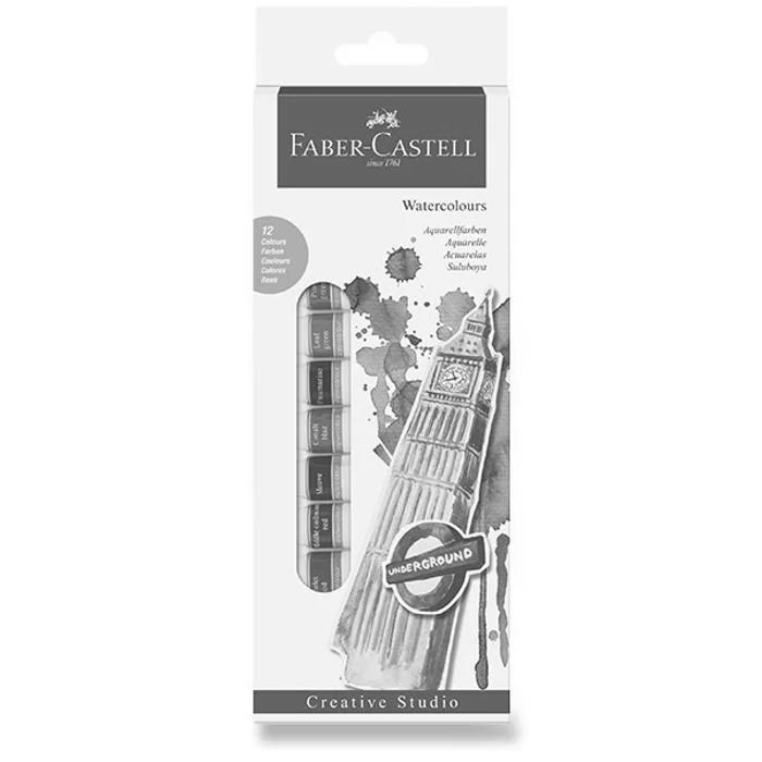 Termék főképe Akvarelové barvy Faber-Castell 12 barev