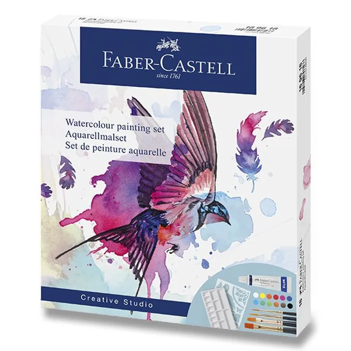 Termék főképe Akvarelové barvy Faber-Castell 169618 sada 18 ks