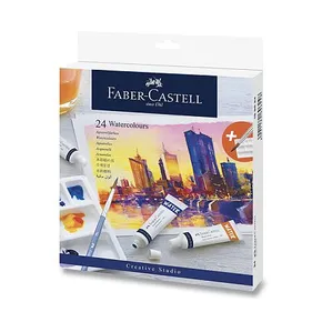 Akvarell színek Faber-Castell 169624, 24 színek, 9 ml-es cső