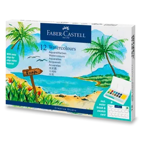 Faber-Castell Tropical akvarellfesték palettával [12 db]