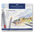 Akvarell zsírkréta Faber-Castell 114624 Goldfaber Aqua bádogdoboz, 24 szín