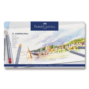 Akvarell zsírkréta Faber-Castell 114636 Goldfaber Aqua bádogdoboz, 36 szín