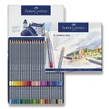 Akvarell zsírkréta Faber-Castell 114648 Goldfaber Aqua bádogdoboz, 48 szín