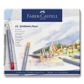 Akvarell zsírkréta Faber-Castell 114648 Goldfaber Aqua bádogdoboz, 48 szín