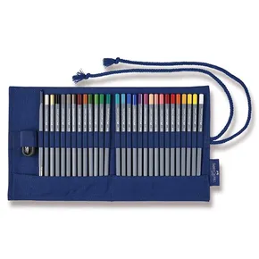 Akvarell zsírkréta Faber-Castell 114652 Goldfaber Aqua textil tok, 27 szín