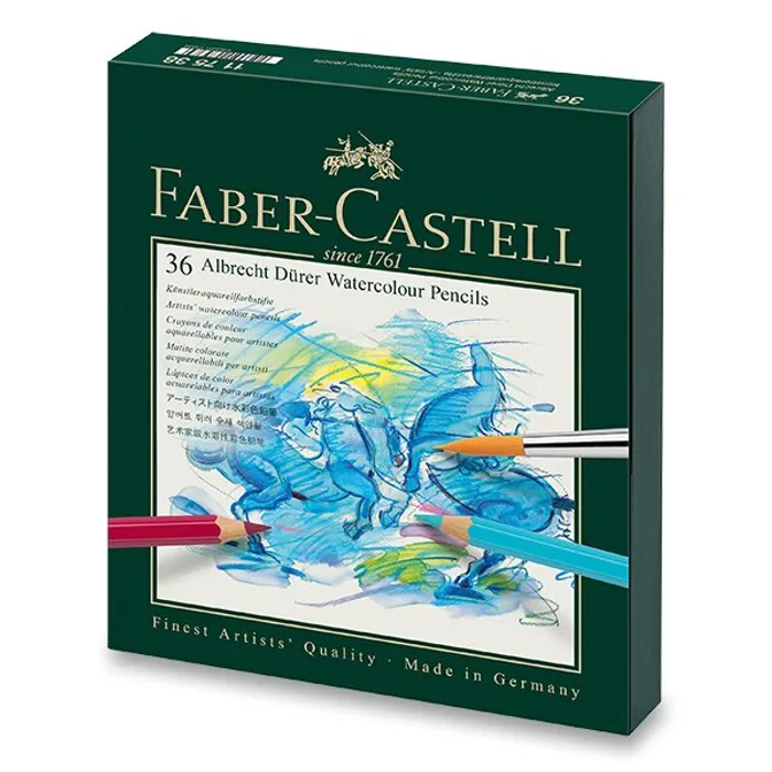 Termék főképe Akvarelové pastelky Faber-Castell 117538 Albrecht Dürer 117538 studio box, 36 barev