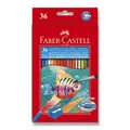 Faber-Castell akvarell zsírkréta 36 szín + ecset