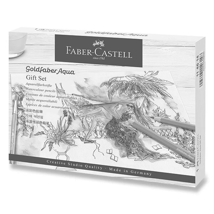 Termék főképe Akvarelové pastelky Faber-Castell Goldfaber Aqua dárková sada, 18 ks