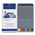 Következő termékkép Faber-Castell Goldfaber Aqua akvarellkréták, fémdobozban, 12 szín